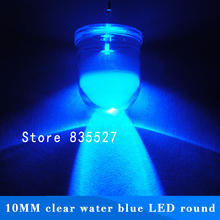 50 шт./лот F10 круглые прозрачные 10 мм синие светодиодные Сверхъяркие лампы, бусины, излучающие диоды DIP для «сделай сам», осветительная головка 2024 - купить недорого