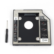 WZSM Новый 2nd жесткого диска SATA HDD жесткий диск HDD Caddy 12,7 мм для TOSHIBA Satellite L350 L450 L455 L505 L550 L555 L630 L635 L650 L655 L670 L730 2024 - купить недорого