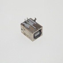 100 piezas USB tipo B Puerto hembra enchufe 4 P 90 grados curva pies interfaz de impresora 2024 - compra barato