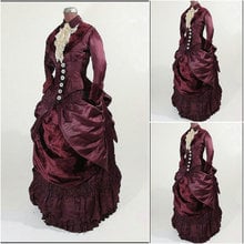 2017 New!Customer-made Victorian Dress1860S Scarlett Civil War Southern Belle dress Marie Antoinette dresses US4-36 C-910 2024 - buy cheap