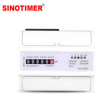 Durable Three Phase Analog Electronic Energy Counter Mechanical KWH Meter AC 380V 5-100A  DIN Rail Mounting 2024 - buy cheap