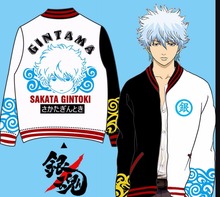 Куртка с капюшоном из аниме Gintama Sakata Gintoki японский костюм для косплея толстовка пальто панк куртка лолита 2024 - купить недорого