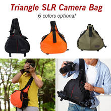 Модная Водонепроницаемая дорожная маленькая сумка на плечо DSLR с дождевиком, треугольная слинг-сумка для цифровой камеры Sony Nikon Canon 2024 - купить недорого
