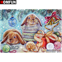 HOMFUN 5D DIY Diamond Painting Full Square/Round Drill "Cartoon rabbit" Embroidery Cross Stitch gift Home Decor Gift A09231 2024 - buy cheap