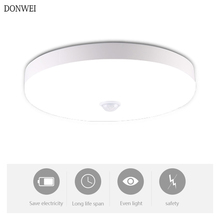 LED Ceiling Light with Motion Sensor Light Ceiling Lamp 12W 18W 220V Night Lamps for Stair Corridor Bathroom Home Lighting 2024 - buy cheap