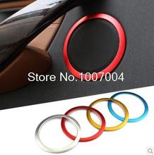 Angelguoguo 4 pcs aluminium alloy Car Sound decoration ring  Fit for BMW 3 Series F30 F35 loudspeaker Audio ring cover 2024 - buy cheap