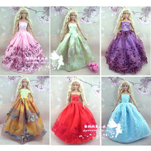 15 itens/lote = 5 vestidos + 5 pares sapatos + 5 cabides vestido de princesa vestido para boneca barbie vestido fantasia menina brinquedo de brinquedo para presente de menina 2024 - compre barato