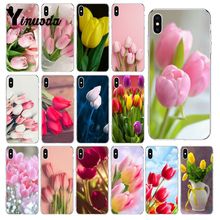 Tulipa flor telefone capa para iphone 13 se 2020 6s 6plus 7plus 8plus x xs max 5 5S xr 10 2024 - compre barato