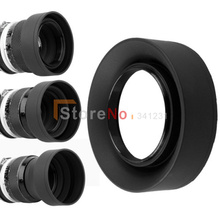 100% Nova 62mm 3-stage Lens Rubber capa para EF-S 18-55mm f/3.5-5.6 IS Rebel T2i T1i 350D 400D 450D 1000D 2024 - compre barato