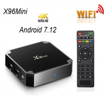 X96 mini tv box WiFi android 7.1 4K 2GB 16GB Amlogic 1GB 8GB S905W tvbox Quad Core WiFi Media Player smart Set-top X96mini 2024 - buy cheap