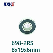 Axk 698-2rs Bearing Abec-1 10pcs 8x19x6 Mm Miniature 698rs Ball Bearings 619/8rs Z2v1 698 2rs 2024 - buy cheap