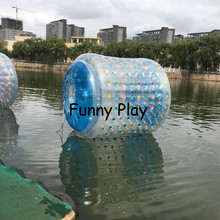 Inflável Jogo De Esportes de Água Barato Por Atacado engraçado rolo da água para a temporada de verão rolo de passeio da água inflável gigante Hamster 2024 - compre barato