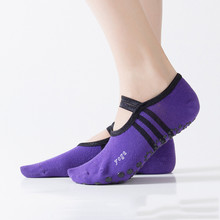 Reallion 1 Pair Women Sport Yoga Socks Anti-slip Backless Ladies Cotton Socks Bandage Massage Pilates Ballet Yoga Socks Slippers 2024 - buy cheap