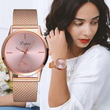 LVPAI Luxury Rose Gold Silver Watch Women silicon Quartz Clock ladies Casual Dress Watch Wristwatches Female Relogio Feminino 2024 - buy cheap