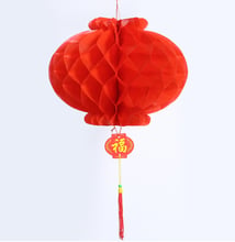 100 штук 6 дюймов 15 см водонепроницаемые китайские красные бумажные фонарики китайский новый год, праздник весны сотовые украшения для свадебной вечеринки 2024 - купить недорого