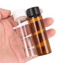 2pcs Small Amber Essential Oil Bottle With Plastic Lid, Glass Bottle, Mini Brown  Clear Glass Vials,Mini Glass Container 15ml 2024 - buy cheap