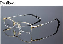 Eyesilove super light metal Finished myopia glasses men women Nearsighted Glasses prescription glasses degree -0.50 to -6.00 2024 - buy cheap