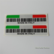 Made in Italy  bar code stickers  funny vinyl  Italy flag motorcycle sticker racing  helmet decals car motorbike dirt bike 2024 - buy cheap