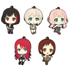 ¡Sueño de estallido! Llavero con correa de goma, juego de Anime de después del brillo, Mitake, Ran, Aoba, Moca, Uehara, Himari, Udagawa, Tomoe, Hazawa, Tsugumi 2024 - compra barato