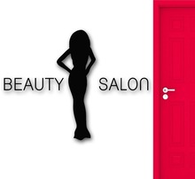 New Arrival Sexy Girl Vinyl Wall Decal Beauty Salon Logos Wall Stickers Spa Hair Shop Window Glass Sticker Shop Decoration 2024 - buy cheap