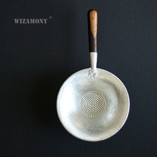 WIZAMONY Chinese Handmade Tea Filter Pure Tin with ebony Handle Teaset Leaf Strainers Kungfu Tea Accessories tea set Set 2024 - buy cheap