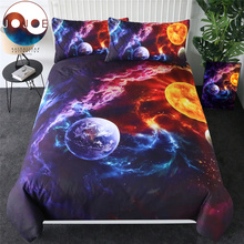 Jogo de cama com planejamento de soldação, jojojoesart, capa de cama do planetas, terra, galaxy nebulizadora, casa, têxteis, universo, espaço externo 2024 - compre barato