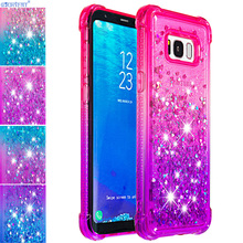 Funda para Samsung Galaxy S8 + S8 Plus S 8 Glitter Bling Liquid SM-G955F/DS SM-G950F/DS Cute Soft Bumper Cover SM G955F/DS G950F/DS 2024 - compra barato