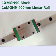 MR9 9mm linear rail guide MGN9 length 400mm with mini MGN9C linear block carriage miniature linear motion guide way for cnc 2024 - buy cheap