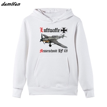 New Fashion Funny Hoodie Messerschmitt Bf 109 Germany Wwii Sweatshirt New Amazing Graphic Hoody Men Fleece Jacket Coat Harajuku 2024 - buy cheap