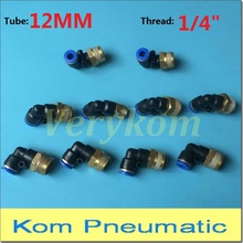 10pcs Pneumatic Male Elbow Air Fitting 12mm - 1/4 Inch Thread Push In Quick Fitting PL12-02 Tube Hose Pipe Piping Connector 2024 - buy cheap