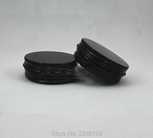 60G 60ML Aluminum Cream Jar Black Tin Pot, Hair care Skin Care Cream Packing Can, Black Color Aluminum Jar, 50pcs/lot 2024 - buy cheap