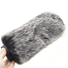 Coolvox Camera Microphone Fur Windscreen Furry  Wind Shield Protection for Outdoor Interview Mic Cover Equipment 18cm 2024 - buy cheap