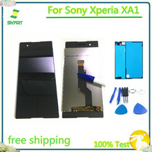 Черно-белый XA1 100% протестированный 5,0 ''ЖК-дисплей с сенсорным экраном дигитайзер сборка для Sony Xperia XA1 G3116 G3121 G3123 G3125 2024 - купить недорого