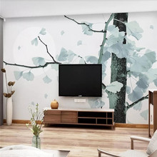 Papel de parede personalizado, novo estilo nórdico chinês, moderno, minimalista, decoração de parede, material à prova d'água 2024 - compre barato