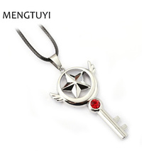 J store Anime Card Captor Sakura Magic Wand Crystal Key Pendant Necklace Women men Jewelry Collares 2024 - buy cheap