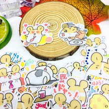 40 pçs dos desenhos animados hamst adesivo anime ícone bonito adesivos presentes para crianças para portátil mala de guitarra geladeira bicicleta carro brinquedo 2024 - compre barato