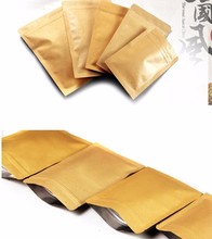 0.28mm Kraft Paper Flat Bottom Valve Bags Dried Fruits Food Tea Pouches Recloseable Yellow Kraft Pack Bags Inside Aluminum Foil 2024 - buy cheap