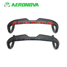 Aeronova-guidão de bicicleta de 31.8mm, guidão de carbono com 400/420/440, roteamento interno, 3k, dobrável, fosco 2024 - compre barato