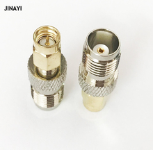 10pcs/lot TNC female jack to SMA male plug straight Connector Adapter 2024 - buy cheap