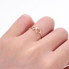 Chandler двойные кольца для влюбленных, обручальное кольцо в форме сердца для девочек, романтические ювелирные изделия, лидер продаж, оптовая продажа, Прямая поставка 2024 - купить недорого