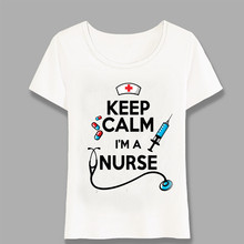 Camiseta de enfermera para mujer de verano, top de enfermera de diseño divertido, camisetas informales para mujer, camiseta Harajuku 2024 - compra barato