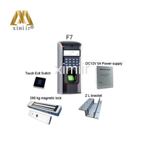 F7 Kit Power Supply ,Magnetic Lock , PC Exit Button And Bracket With Fingerprint Access Control System 2024 - buy cheap