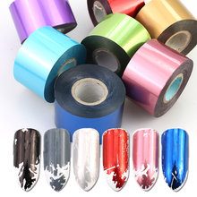 1 Roll Matte Sticker Laser Transfer Nail Art Foil Metal Holographic Starry Chromatic Paper Charming DIY Polish Decorations 2024 - buy cheap