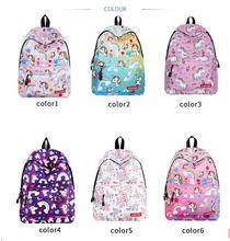 1 piece Cute Unicorn backpack horse Printing School Bag for Teenagers Girls Female Travel bag Mochila Escolar 2024 - buy cheap