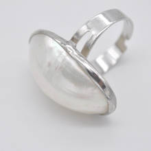 Natural White Pearl Shell Finger Ring Jewelry X066 2024 - buy cheap