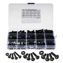 440pcs M3 M4 M5 Alloy Steel Hex Socket Button Head Cap Bolts Screws Nuts Set 2024 - buy cheap