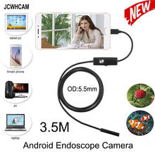 JCWHCAM 5.5mm MircoUSB Android OTG USB Endoscope Camera 3.5M Waterproof Snake Pipe Inspection Android USB Borescope Camera 2024 - buy cheap