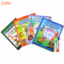4 типа волшебных книг для рисования на воде, книжка-раскраска для рисования с волшебной ручкой, детская доска для рисования 2024 - купить недорого