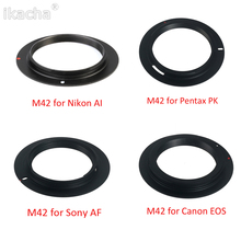 Adaptador de Metal para lente M42, montaje de anillo para cámara EOS AI AF PK, Canon, Nikon, Sony, Pentax, nuevo 2024 - compra barato
