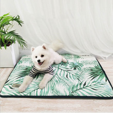 3D Print Summer Ice Silk Pet Dog Cooling Mat For Cat Dogs Floor Mats Blanket Sleeping Bed Cushion Cold Pad 4 Size Pet Supplie 2024 - buy cheap